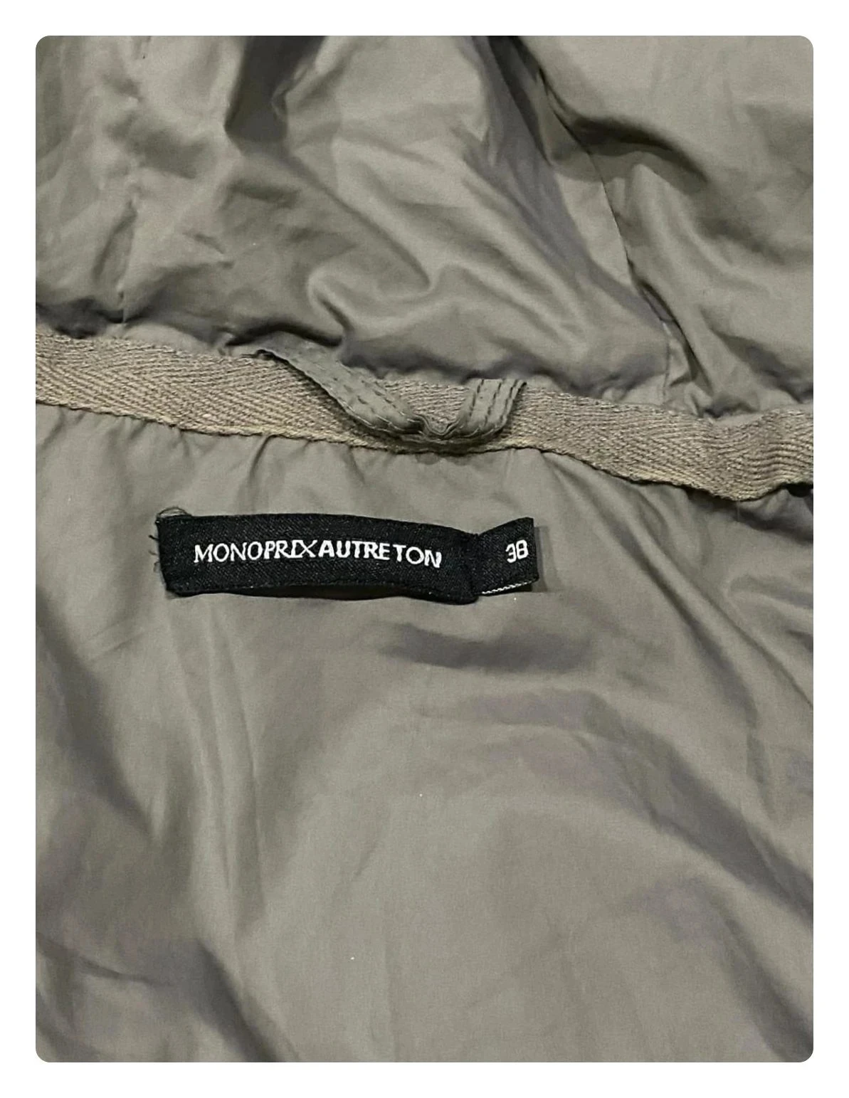 Doudoune Monoprix blouson anorak à capuche gris Tamanho M – photo 8